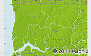 Physical Map of Bignona