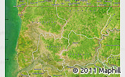 Satellite Map of Bignona