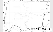 Blank Simple Map of Bignona, no labels