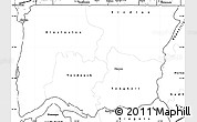 Blank Simple Map of Bignona