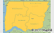 Savanna Style Simple Map of Bignona