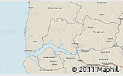 Shaded Relief 3D Map of Tendouck