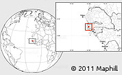 Blank Location Map of Tendouck