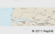 Shaded Relief Panoramic Map of Tendouck