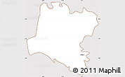 Classic Style Simple Map of Tendouck, cropped outside