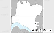 Gray Simple Map of Tendouck