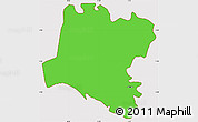 Political Simple Map of Tendouck, cropped outside