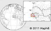 Blank Location Map of Loudia Ouolof, highlighted parent region, within the entire country