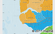 Political Shades Map of Oussouye