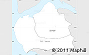 Silver Style Simple Map of Oussouye