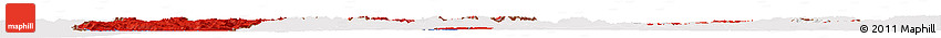 Flag Horizon Map of Serbia and Montenegro