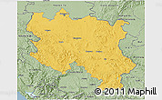 Savanna Style 3D Map of Srbija