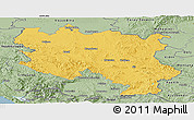 Savanna Style Panoramic Map of Srbija