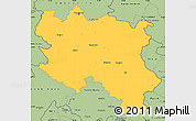 Savanna Style Simple Map of Srbija