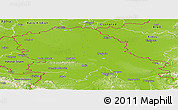 Physical Panoramic Map of Vojvodina