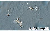 Shaded Relief 3D Map of Seychelles, darken