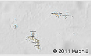 Shaded Relief 3D Map of Seychelles, desaturated
