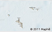 Shaded Relief 3D Map of Seychelles, lighten