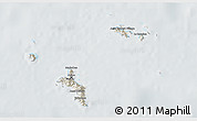 Shaded Relief 3D Map of Seychelles, lighten, semi-desaturated