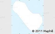 Silver Style Simple Map of Frigate Is.