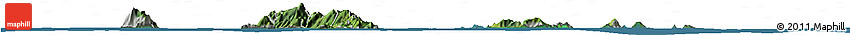 Satellite Horizon Map of Seychelles, lighten, semi-desaturated, land only