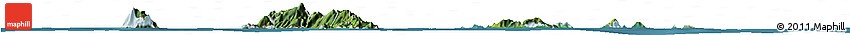 Satellite Horizon Map of Seychelles, political shades outside, satellite sea