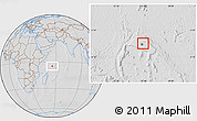 Savanna Style Location Map of Seychelles, lighten, desaturated, hill shading