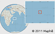 Savanna Style Location Map of Seychelles, lighten, semi-desaturated, land only