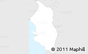 Silver Style Simple Map of Anse Boileau