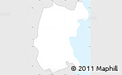 Silver Style Simple Map of Anse Etoille