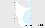 Silver Style Simple Map of Anse Royale