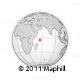 Outline Map of Beau Vallon