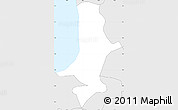 Silver Style Simple Map of Beau Vallon