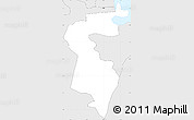 Silver Style Simple Map of Bel Air