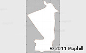 Gray Simple Map of English River, cropped outside