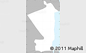 Gray Simple Map of English River
