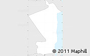 Silver Style Simple Map of English River