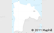 Silver Style Simple Map of Glacis