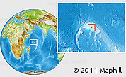 Physical Location Map of Mah? Is., highlighted country