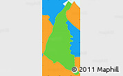 Political Simple Map of Plaisance
