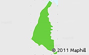 Political Simple Map of Plaisance, single color outside