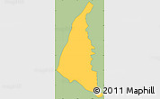 Savanna Style Simple Map of Plaisance, cropped outside