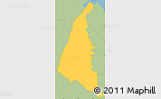 Savanna Style Simple Map of Plaisance