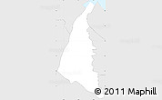 Silver Style Simple Map of Plaisance