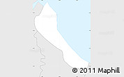 Silver Style Simple Map of Roche Caiman