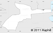 Silver Style Simple Map of St. Louis