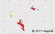 Flag Map of Seychelles, flag aligned to the middle