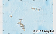 Shaded Relief Map of Seychelles, political outside, shaded relief sea