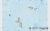 Shaded Relief Map of Seychelles, satellite outside, shaded relief sea