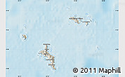 Shaded Relief Map of Seychelles, single color outside